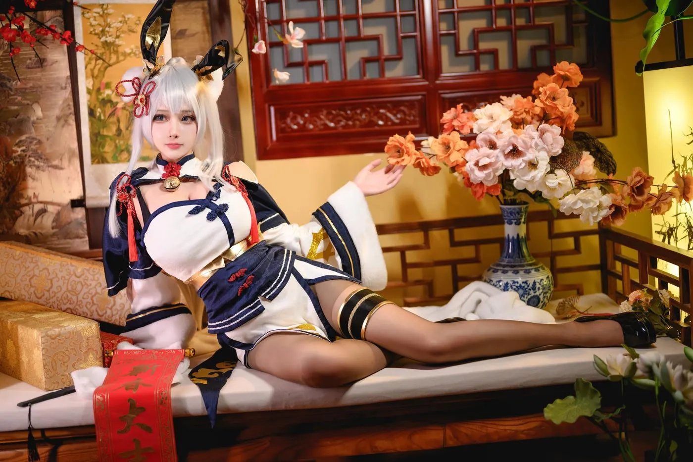 凛子酱 – NO.13 旗袍兔兔 [21P]插图7